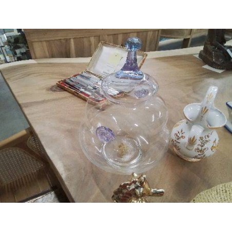 POT VERRE MAUVE
