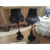 LAMPE MÉTAL NOIR MÉTAL ABJ AJOURÉ 