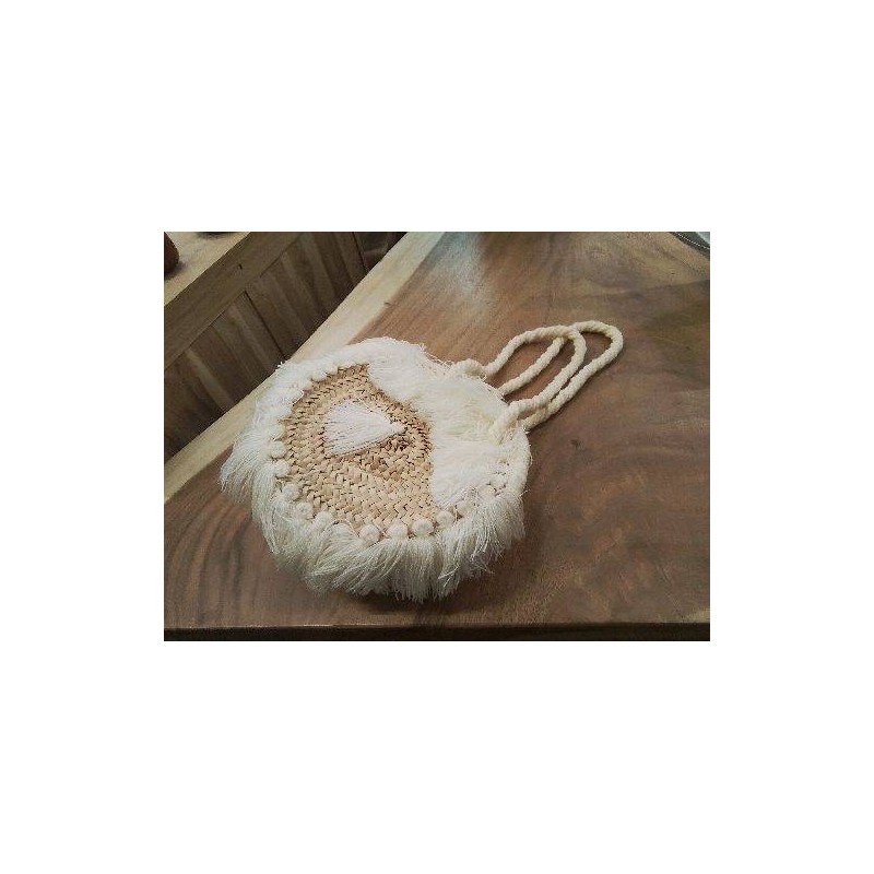 SAC TRESSÉ FILS BLANC