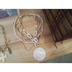 COLLIER PENDENTIF NACRE
