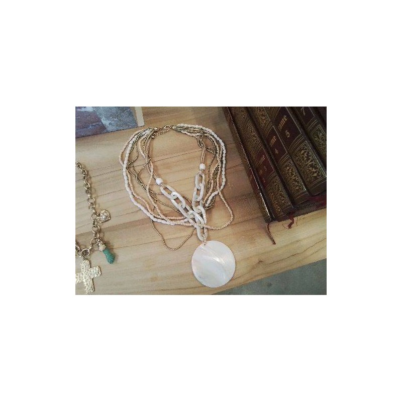 COLLIER PENDENTIF NACRE