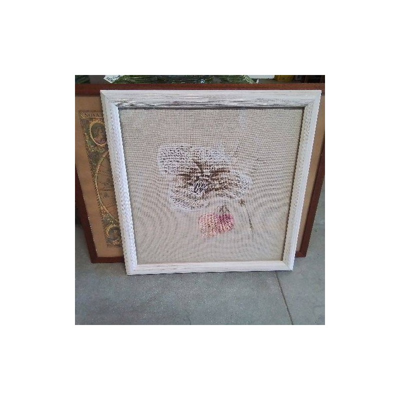 TAPISSERIE POINT DE CROIX FLEURS