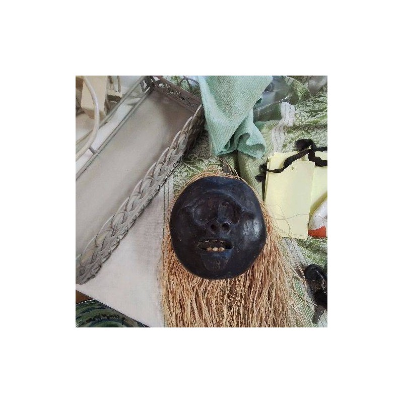 COPIE MASQUE AFRICAIN RAPHIA PM