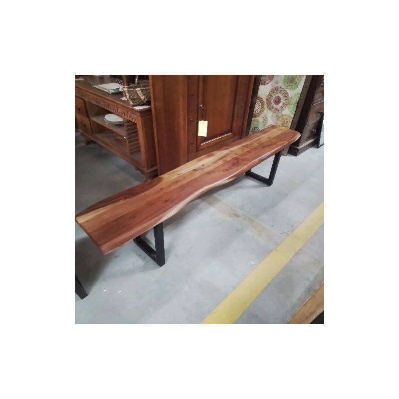 BANC ACACIA PIED METAL