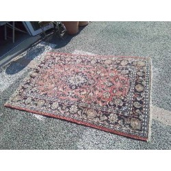 TAPIS 124 X 193 FAIT MAIN LAINE