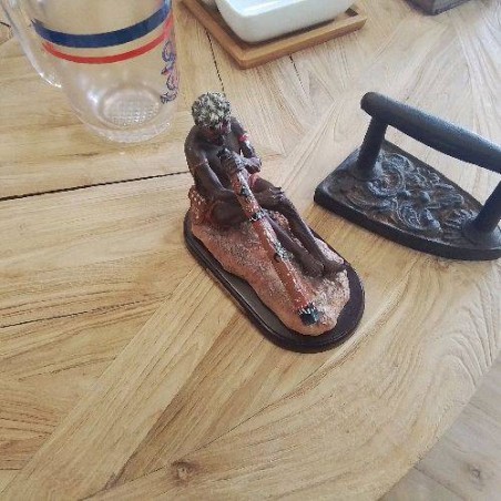 STATUETTE RÉSINE JOUEUR DE DIDJEREDOO