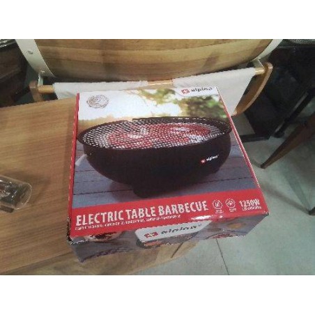BARBECUE ELEC ROND DE TABLE ALPINA 