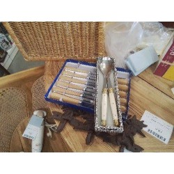 DUO COUVERTS A SALADE  LAGUIOLE INOX VINTAGE