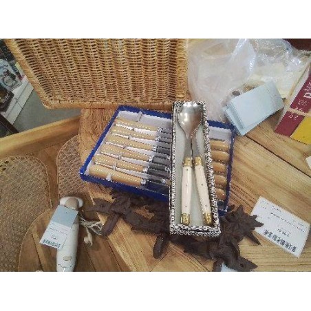 DUO COUVERTS A SALADE  LAGUIOLE INOX VINTAGE