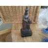 STATUE RELIGIEUSE STE ANNE D AURAY REGULE SOCLE MARBRE