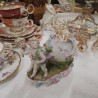 JARDINIERE MINIATURE ENFANTS AU CAROSSE ROCOCO MANQUE 1 DOIGT