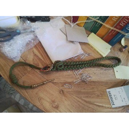 FOURRAGERE VERT RGE INSIGNE MILITAIRE