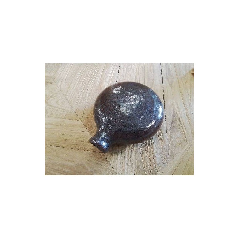 GOURDE PLATE TERRE ÉMAILLÉE PM