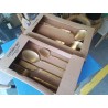 SET 16 COUVERTS DORÉ + COUVERTS SALADE