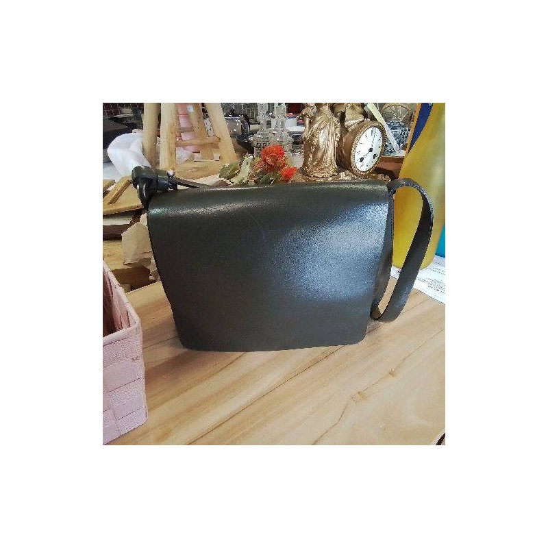 SAC A MAIN GRIS KAKI POURCHET