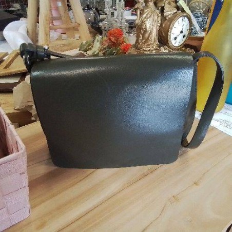SAC A MAIN GRIS KAKI POURCHET