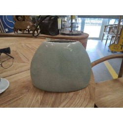 VASE VERT CELADON CERAMIQUE CRAQUELÉE MM