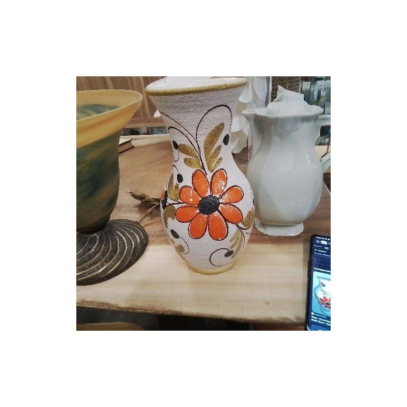 VASE ITALY FLEUR ORANGE