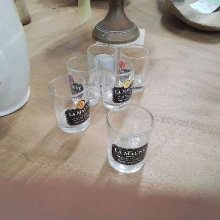 LOT 6 VERRE A SHOT RHUM LA MAUNY
