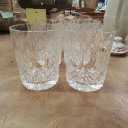 LOT 6 VERRES WHISKY CRISTAL