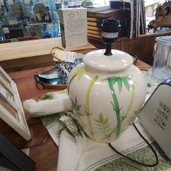 LAMPE CERAMIQUE DECOR BAMBOU GM
