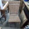 LOT 4 CHAISES BAMBOU TRESSE 