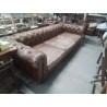 CANAPE CUIR ST CHESTERFIELD FLAMAND 300 CM