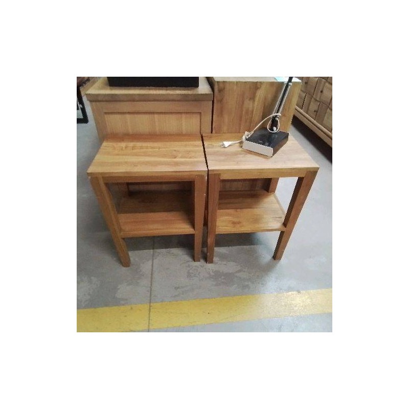 GUERIDON TECK ETAGERE