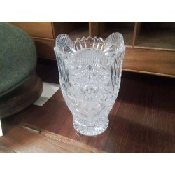 VASE CRISTAL MM PIED FACETTES