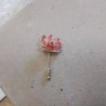 BROCHE FLEURS ROSE DORÉ 