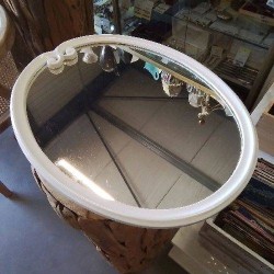 MIROIR FONTE BLANC 