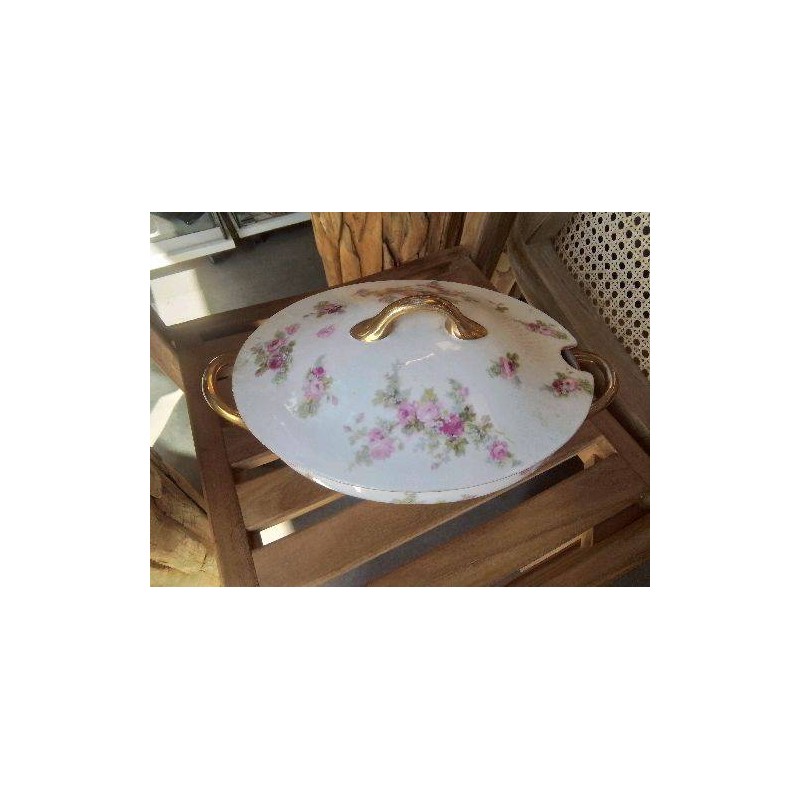SOUPIERE PORCELAINE FLEURIE