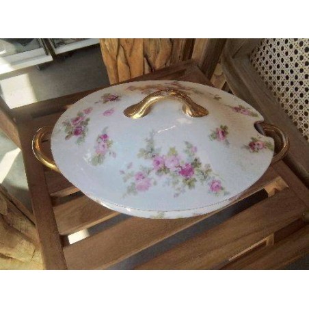 SOUPIERE PORCELAINE FLEURIE