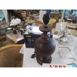 PIED DE LAMPE BOIS TOURNÉ  GM