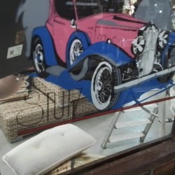 MIROIR VINTAGE MADE IN ENGLAND STUTZ CAR MIROR