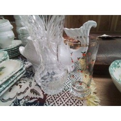 VERRE ORANGEADE MANDARINES PEINTES À LA MAIN VINTAGE MONACO