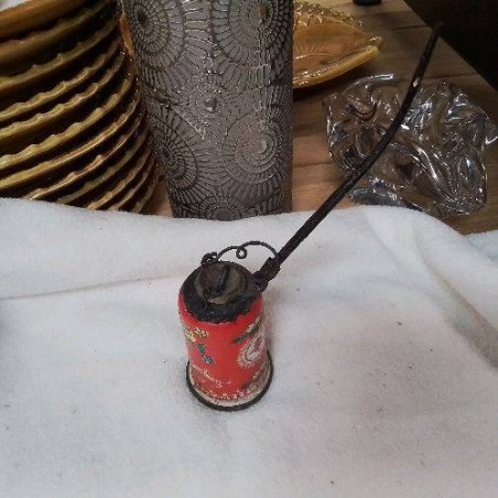 PIPE A OPIUM  ANCIENNE ROUGE DECORS POISSONS 