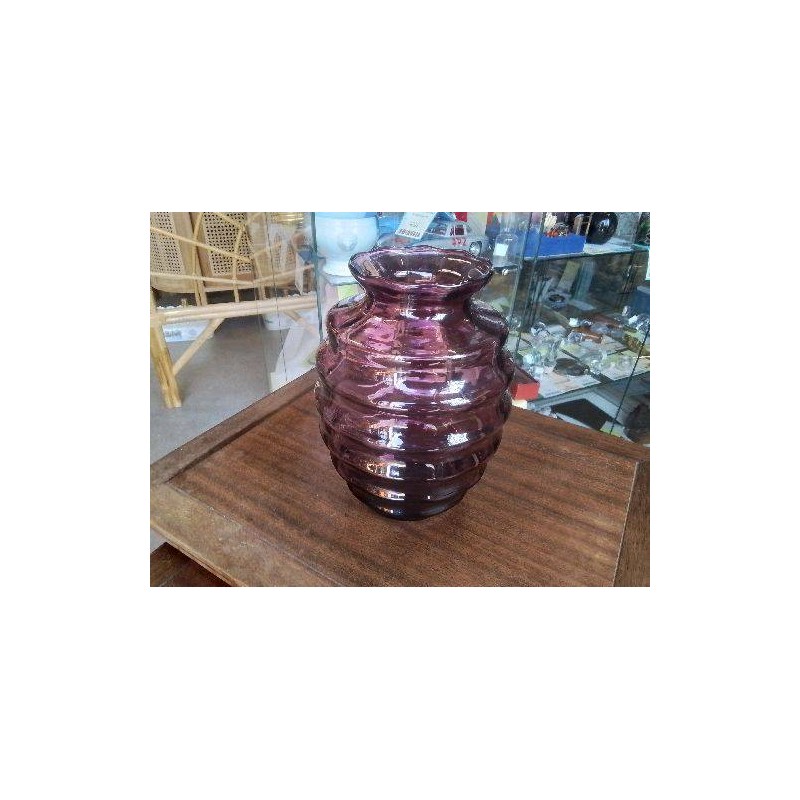 VASE MAUVE ST ART DECO
