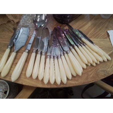 ENS COUTEAUX GM+PM + CUILLEREBDE SERVICE + COUTEAU FROMAGE +PELLE A GATEAU