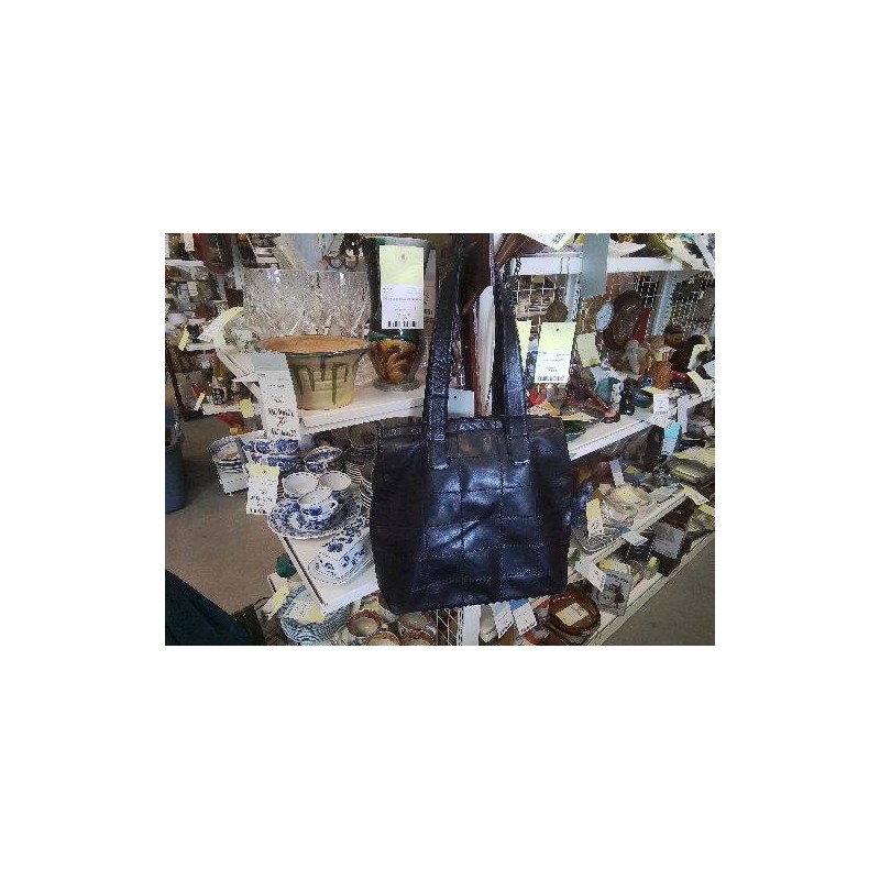 SAC A MAIN CUIR NOIR LARIO 2 ANSES