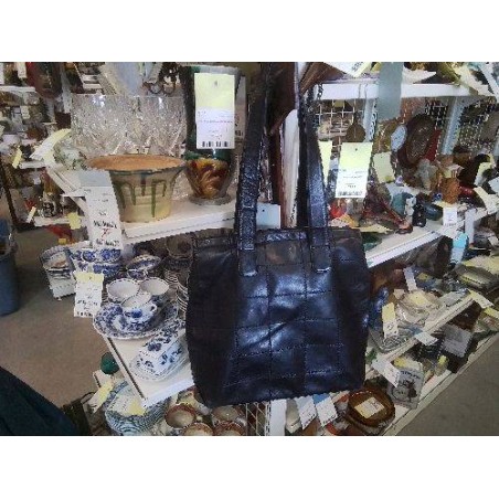 SAC A MAIN CUIR NOIR LARIO 2 ANSES