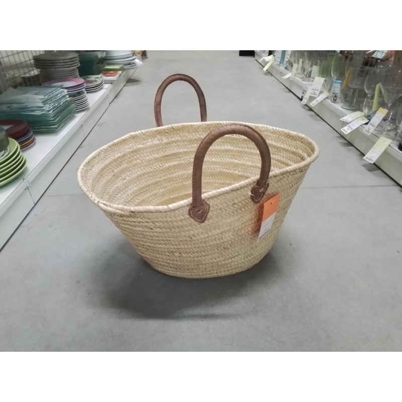 PA130-PANIER LANIERE CUIR