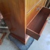 SECRETAIRE ACAJOU D MARBRE GRIS + CLÉ F5