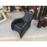 FAUTEUIL CUIR NOIR LOGE GERARD VAN DEN BERG MONTIS