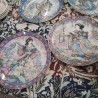 L9T 6 ASSIETTES DÉCOR JAPONAISE IRIS