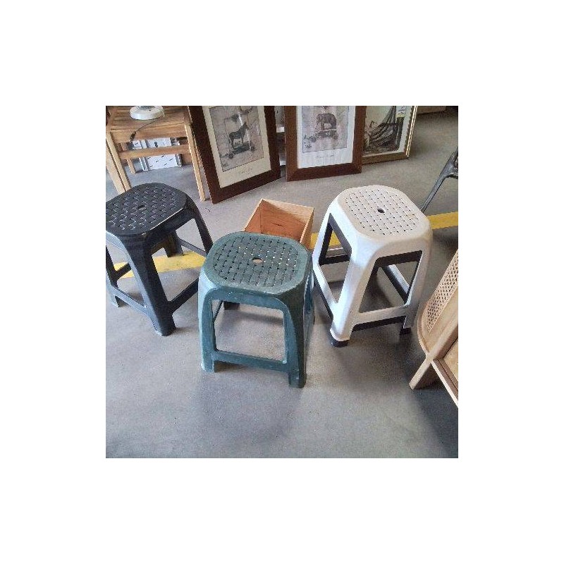 TABOURET PVC DESSUS TRESSE