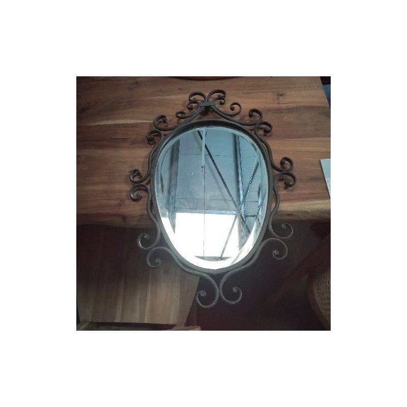 MIROIR TORSADÉ MÉTAL 
