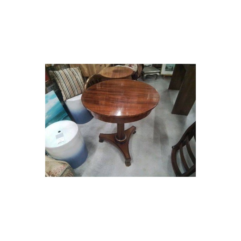 GUERIDON EMPIRE ACAJOU 3 PIEDS