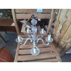 LUSTRE 5 BRANCHES VERRE