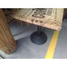 TABLE BISTROT AGGLO PIED FONTE